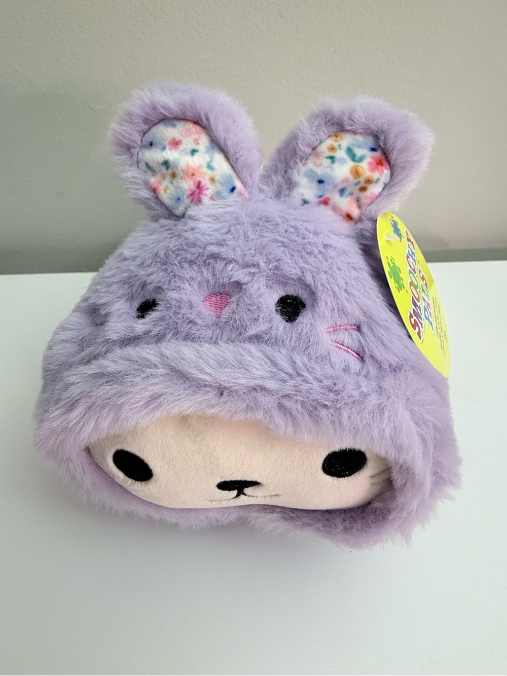 Smoochy Pals Purple Bunny Hoodie Plush 9.5" Lavender Stuffed Animal NWT